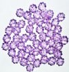 50 9mm Transparent Alexandrite Glass Daisy Beads
